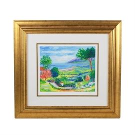 Jean-Claude Picot "L'Escalier du Jardin" Signed and Numbered Seriolithograph