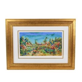 Yuval Wolfson "Colorful Day" Signed and Numbered Serigraph