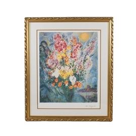 Marc Chagall "Yellow Bouquet" Offset Lithograph