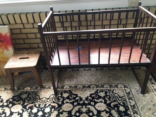 Antique Small Baby Bed