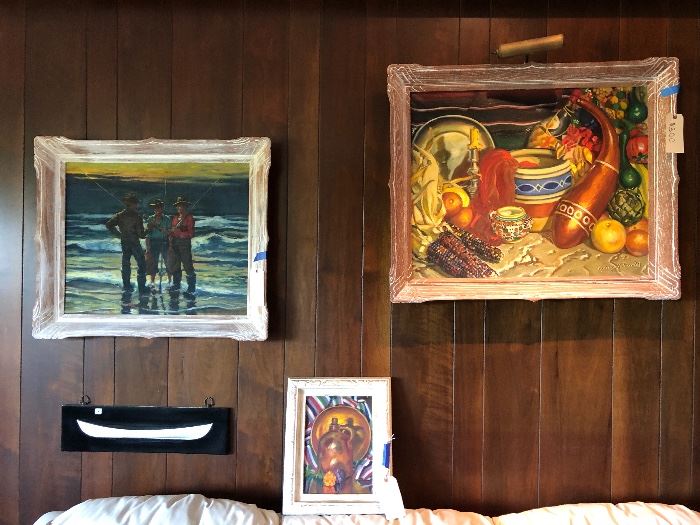 Collection of 2 Willliam Purdy Paintings - (Fisherman sold)