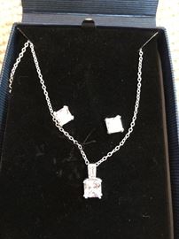 Sterling Silver and CZ - set