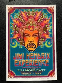 VINTAGE 1960's and 1970's POSTERS - MANY NEW - STILL SEALED !  DAVID BYRD ARTISTS PROOFS HENDRIX