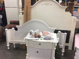 Lexington bed frame and nightstand