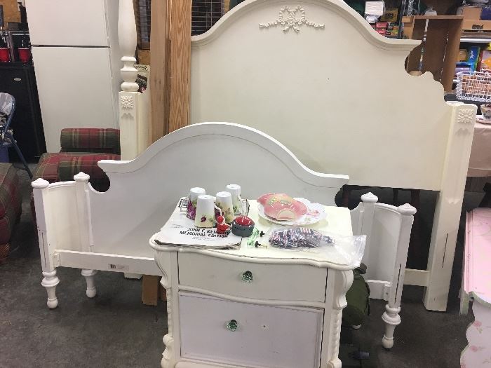 Lexington bed frame and nightstand