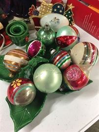 Christmas decorations and many boxes of new lights