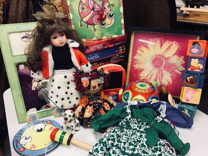 Toys, dolls, games