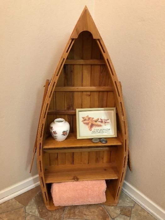 Adorable Canoe Shelf to hold decor