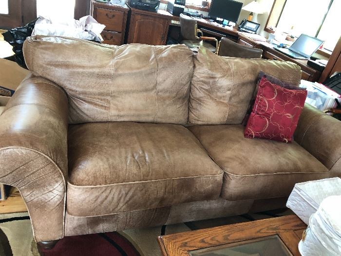 2 Identical Leather Couches