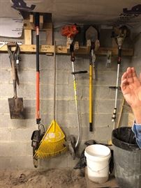 Lots of yard tools