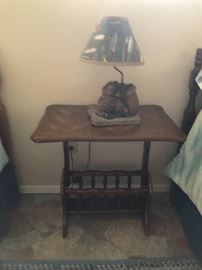 side table & lamp