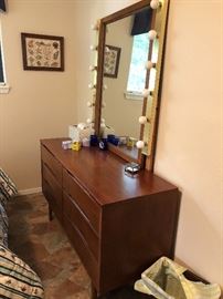 Awesome Mid-Mod Chest of drawers & vanity mirror