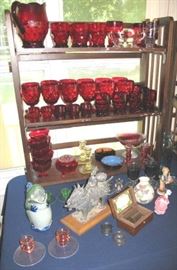 Lots of fine glass and china.