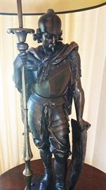 this soldier boy is incredible - large, metal and HEAVY.  bronzed metal 
