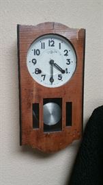 Seikosho Clock, Japanese - wood case has some issues