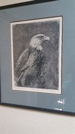 eagle etching