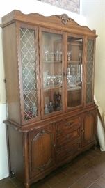very large china cabinet - 2 pieces for moving
