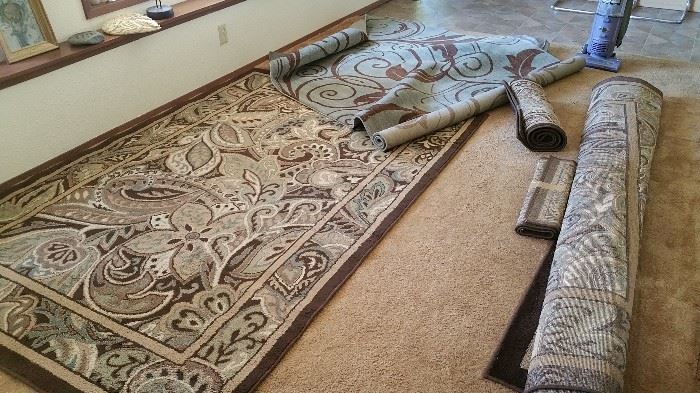 multiple area rugs
