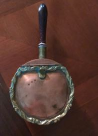 Copper lazy butler with wood handle