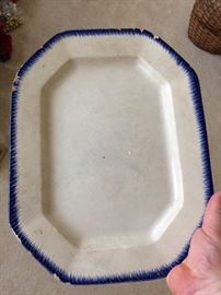 Ironstone platter -antique