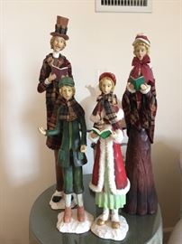 Family of Christmas singers. Very tall!