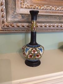 Gaudy Dutch vase
