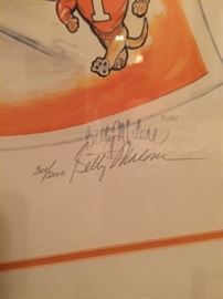 Betty Malone signed UT Print