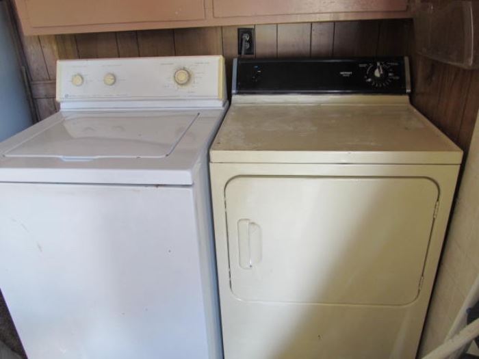 Maytag washer; Hotpoint gas dryer