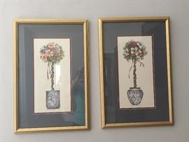 Large assortment paintings.