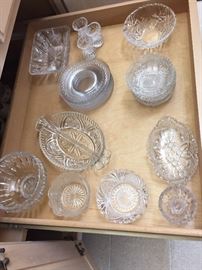 Vintage pressed glass