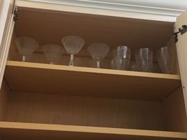 Etched stemware