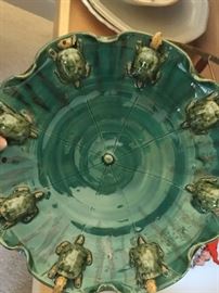 Majolica turtle plate