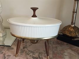 Mid Century dish & stand