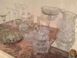 American Brilliant cut glass and lead crystal