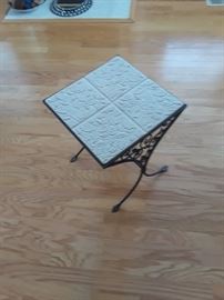 Longaberger Ceramic Tile End Table 