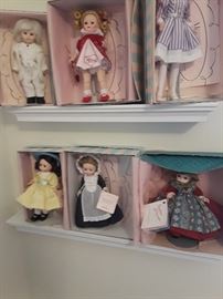 Madame Alexander Dolls over 50 dolls on original boxes with certificate of authenticity some never offered for retail except in shows 