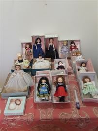 Madame Alexander Dolls over 50 dolls on original boxes with certificate of authenticity some never offered for retail except in shows 