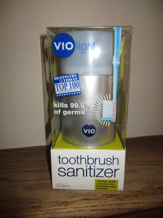 Sanitizer.  New in the box. Original price:  $55.  Discounts apply both days.