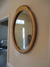 Oak decorative mirror.  Original price:  $85.  Discount pricing applies both days.