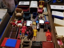 Vintage Dollhouse Miniature furniture