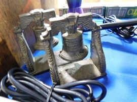 Liberty bell bookends