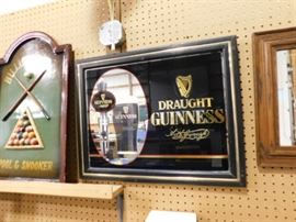 Guinness bar mirror