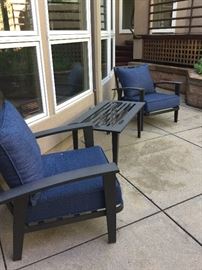 Patio chairs and table