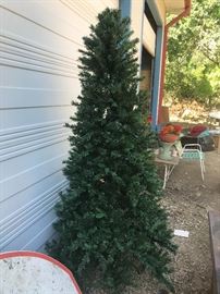 Pre-lit 7ft tree $50