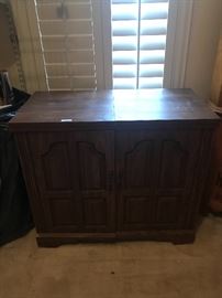 Sewing machine cabinet less the machine $50