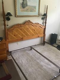 Pine headboard $80
