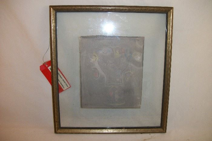 Mixed Media Relief signed Mihail