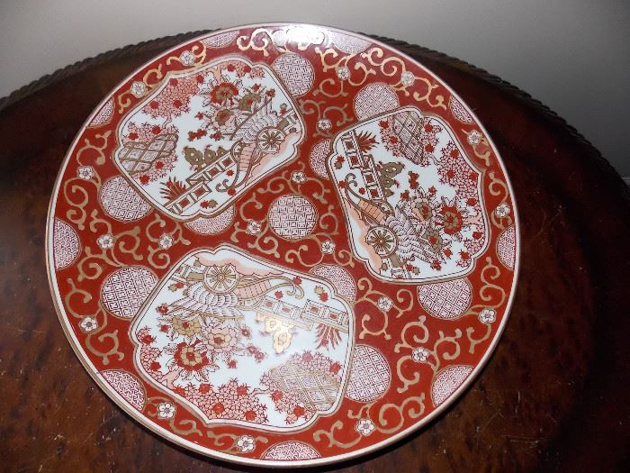 Gold Imari large charger plate