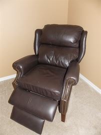 Thomasville Leather recliner nail head trim 