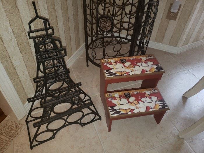 Eiffel tower wine rack
